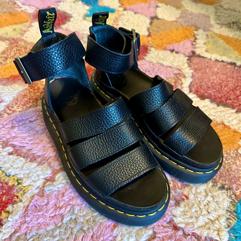 Dr. Martens Clarissa II Leather Platform Sandal